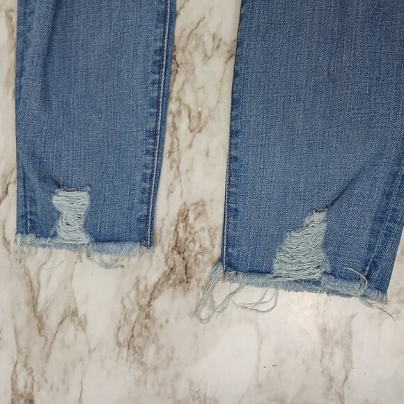 MADEWELL jeans women's size 28 high rise skinny destructed - Picture 6 of 8